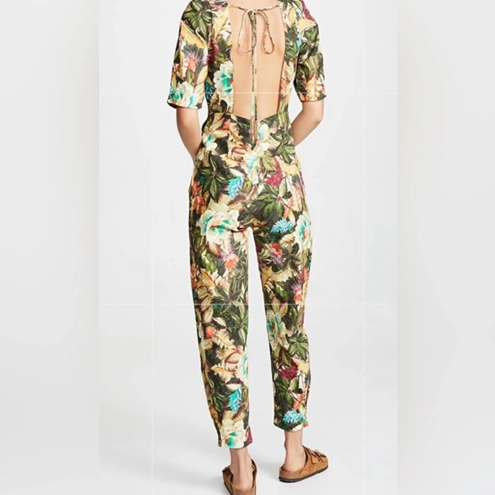 Farm Rio jumpsuit size XS Garden Dreams beautiful floral print